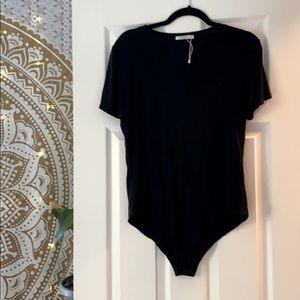 High Neck Black Bodysuit